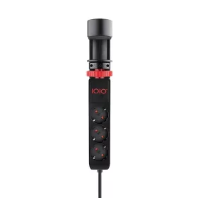   Kábel hosszabbító IOIO asztalhoz rögzíthető 3 aljzat 1,5m, 2xUSB-A, 1xUSB-C fekete