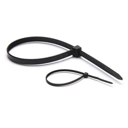 Kábelkötegelő-gyorskötöző ENTAC 100mm x 2,5mm fekete 50 darabos