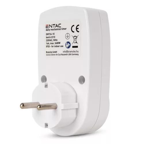Időkapcsoló ENTAC mechanikus programozható IP20