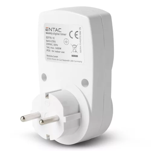 Időkapcsoló ENTAC digitális programozható IP20