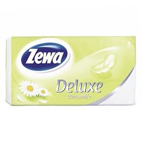 Papírzsebkendő ZEWA Deluxe 3 rétegű 90 darabos Camomile