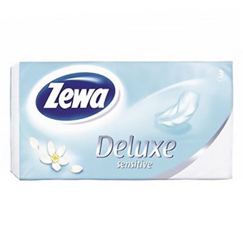 Papírzsebkendő ZEWA Deluxe 3 rétegű 90db-os Sensitive/Blossom Moments