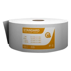   Toalettpapír FORTUNA Standard Jumbo midi 23cm 180m 2 rétegű fehér 6 tekercs/csomag