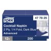Szalvéta TORK Advanced 477825  2 rétegű 24x24 cm 1/4 hajtogatott kék