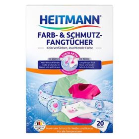 Mosókendő szín- és szennyfogó HEITMANN 20 darabos