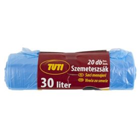 Szemeteszsák TUTI 30L köthető füles 20 darabos