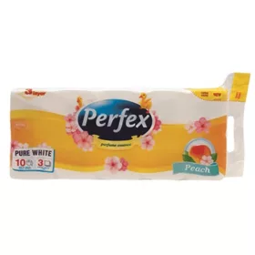   Toalettpapír PERFEX Soft & Light 3 rétegű 10 tekercses barack
