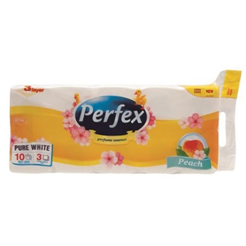 Toalettpapír PERFEX 3 rétegű 10 tekercses barack