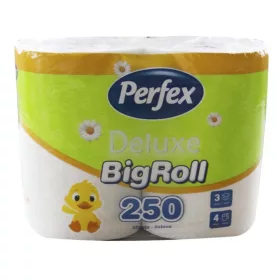 Toalettpapír PERFEX Deluxe 3 rétegű 4 tekercses kamilla