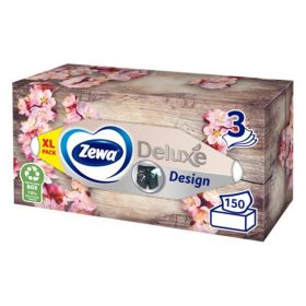 Papírzsebkendő ZEWA Deluxe 3 rétegű 150 darabos dobozos