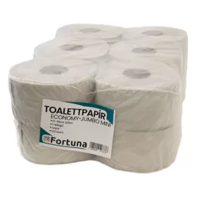   Toalettpapír FORTUNA Economy Jumbo mini 17-18cm 120m 1 rétegű natúr 12/csom