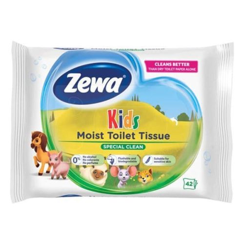 Nedves toalettpapír ZEWA Kids 42 darabos