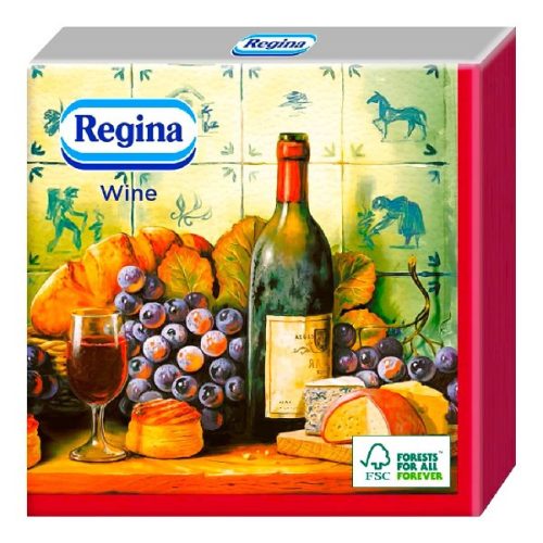 Szalvéta REGINA Wine Red 3 rétegű 33x33 cm 15 darabos