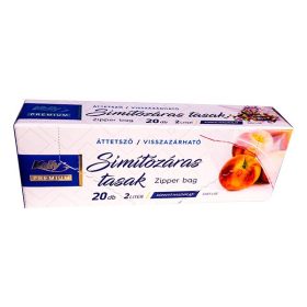   Uzsonnás és hűtőtasak KELLY simítózáras 18x25 cm 2L 20 darabos