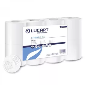   Toalettpapír LUCART Strong 2 rétegű 8 tekercses fehér 150lap