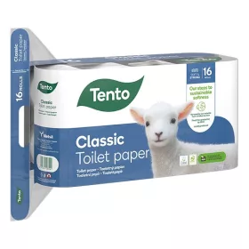 Toalettpapír TENTO Classic 3 rétegű 16 tekercses