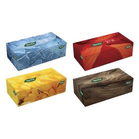 Papírzsebkendő TENTO Flatbox 3 rétegű 90 darabos dobozos