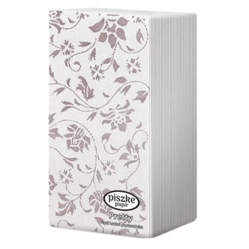 Szalvéta PISZKE Pretty textilhatású 2 rétegű 38x19cm 1/8 hajtogatott 40 lapos vegyes