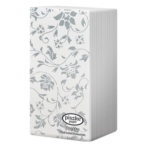 Szalvéta PISZKE Pretty textilhatású 2 rétegű 38x19cm 1/8 hajtogatott 40 lapos vegyes