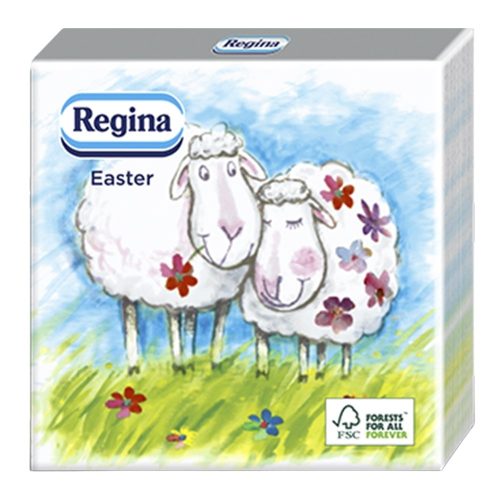 Szalvéta REGINA Húsvéti 1 rétegű 33x33 cm 20 lapos vegyes mintás