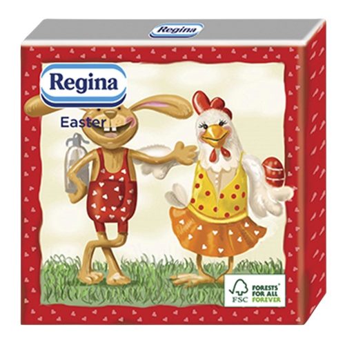 Szalvéta REGINA Húsvéti 1 rétegű 33x33 cm 20 lapos vegyes mintás