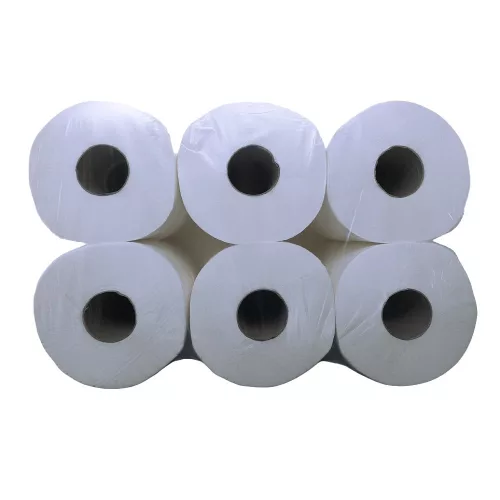 Toalettpapír VECTRALINE Standard Jumbo mini 19 cm 2 rétegű 100 m 100% cellulóz hófehér 12 tekercs/csomag
