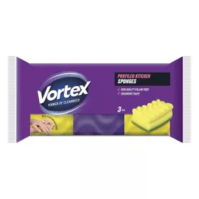 Mosogatószivacs VORTEX formázott 3 darabos