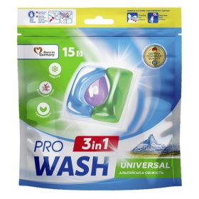   Mosókapszula PROWASH Alpine freshness univerzális 15 darabos