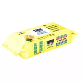   Nedves törlőkendő SOMO háztartási univerzális citrom 100 darabos