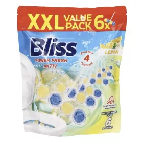 Toalett illatosító golyó BLISS XXL citrom 6x50 g