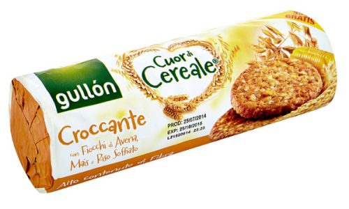 Gabonakeksz GULLON élelmi rostban gazdag puffasztott rizzsel 265 g