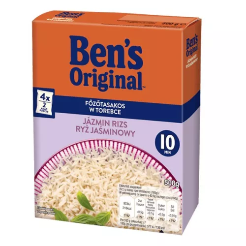 Főzőtasakos rizs UNCLE BEN'S jázmin 4x125 g