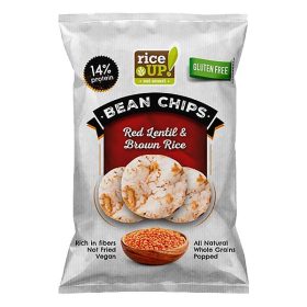Rizschips RICE UP proteines vöröslencsével 60 g