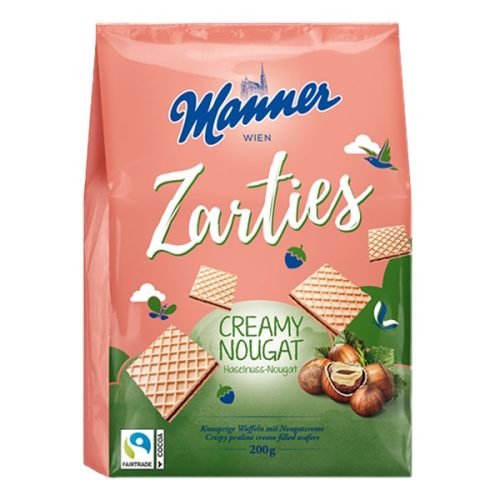 Töltött ostya MANNER Zarties nugátos 200 g