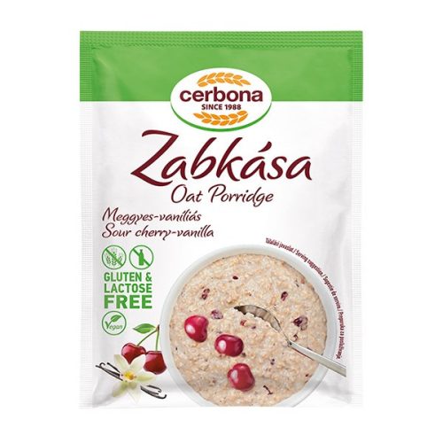 Zabkása CERBONA meggyel és vaníliával gluténmentes 50 g