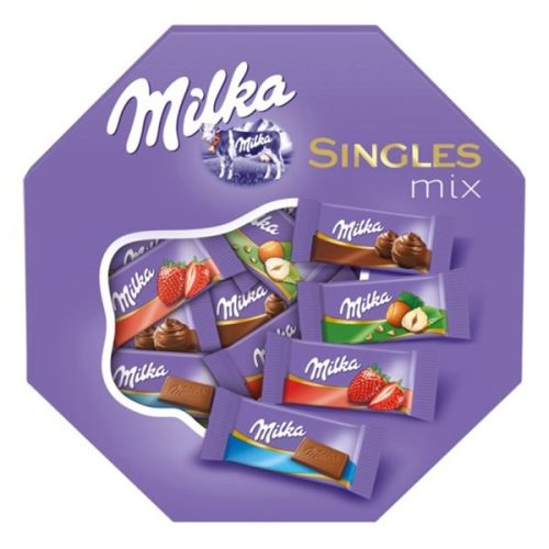 Csokoládé válogatás MILKA Singles mix 138 g