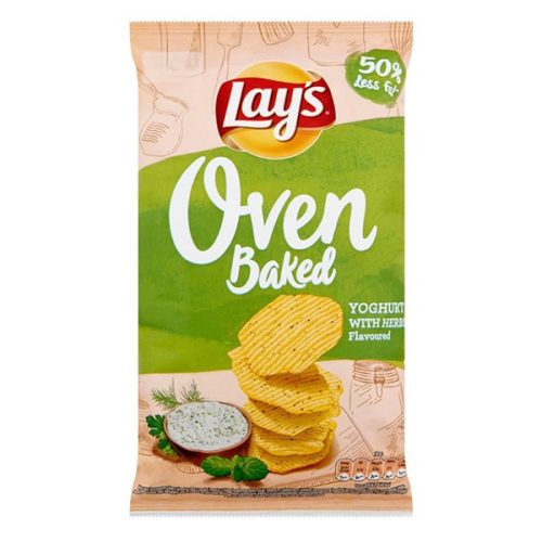 Burgonyachips LAY'S Oven Baked joghurtos-zöldfűszeres 55 g