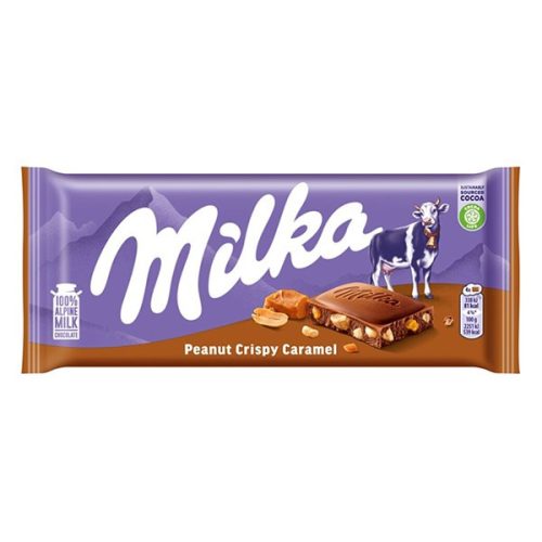 Csokoládé MILKA Földimogyorós-Karamellás 90 g
