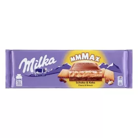   Csokoládé MILKA MMMax Kakaós alpesi tejcsokoládé-Kekszes 300 g