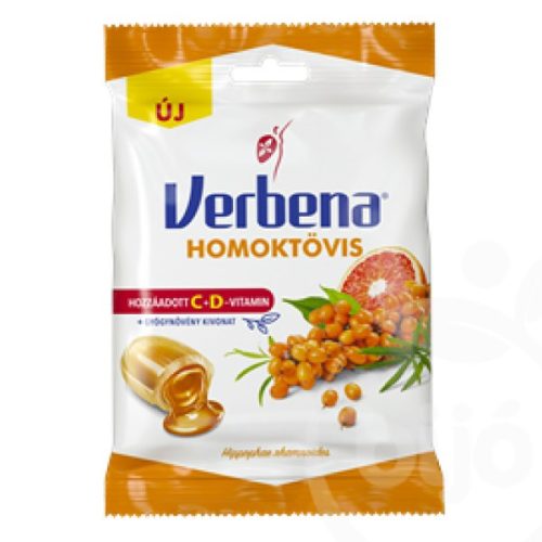 Töltött keménycukorka VERBENA homoktövis 60 g