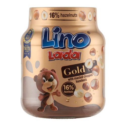 Mogyorókrém LINO LADA Gold mogyoródarabokkal 350 g