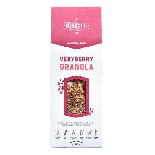 Granola HESTER’S Veryberry ribizlis 320 g