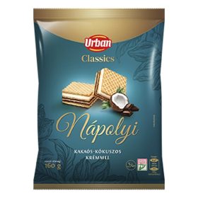 Töltött ostya URBAN Classic kakaós-kókuszos 160 g