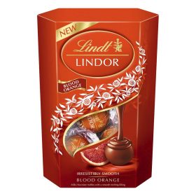   Csokoládé LINDT Lindor Orange tejcsokoládé golyók díszdobozban 200 g