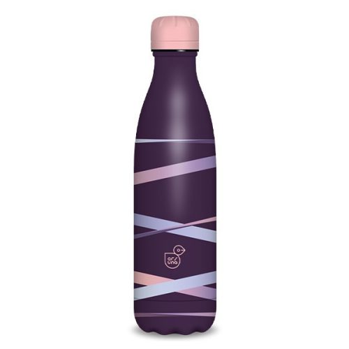 Kulacs duplafalú ARS UNA fém 500 ml Ribbon lila
