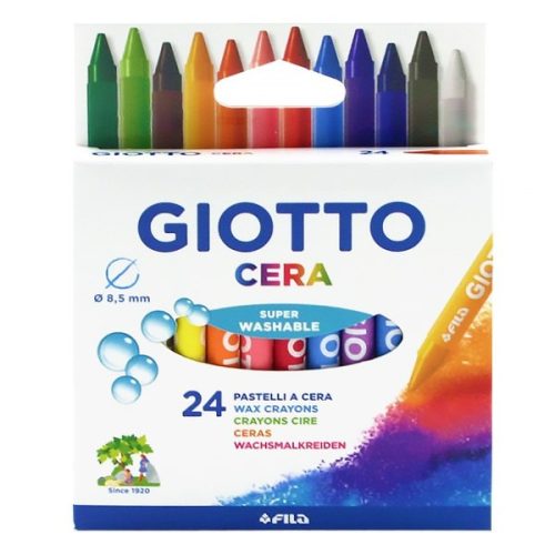 Zsírkréta GIOTTO Cera kerek hegyezett 24 színű