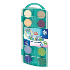   Vízfesték ASTRA 23,5 mm pasztell ajándék ecsettel 12 darabos