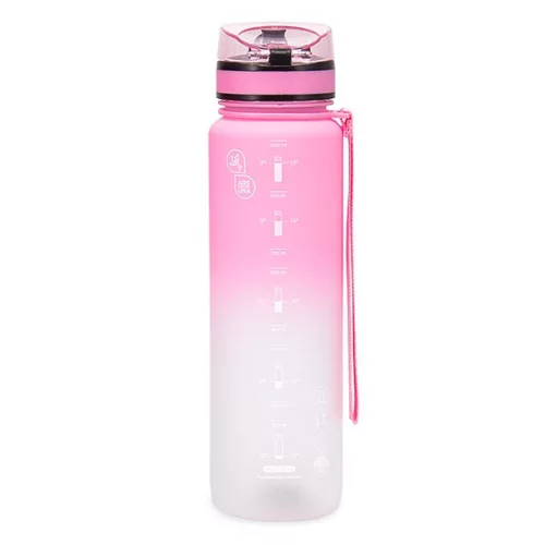 Kulacs ARS UNA műanyag matt BPA-mentes motivációs ombre 1 liter Candy floss