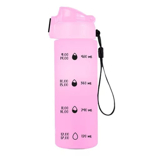 Kulacs OXY CLICK műanyag BPA-mentes 600 ml Pasztell rózsaszín
