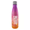 Kulacs duplafalú NEBULO fém Hydrate & SoundON Bluetooth hangszóróval 460 ml rózsa-narancs